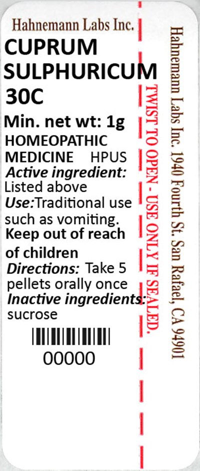 Cuprum Sulphuricum 30C 1g - Cuprum Sulphuricum 30C 1g